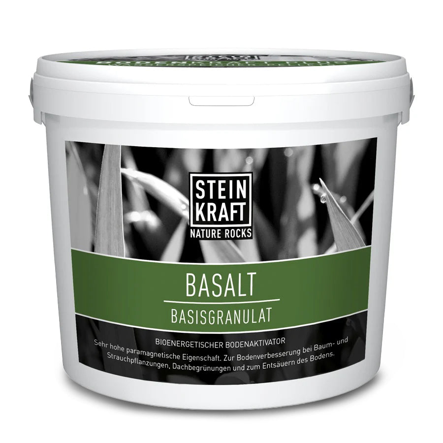 Basalt Urgesteinsmehl paramagnetisch Bioenergetischer Bodenaktivator
