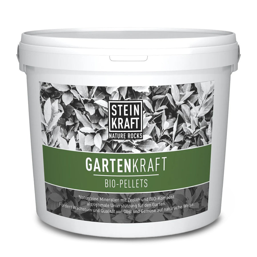 GARDENKRAFT Bio Pellets Natur-Zeolith Kübel 6kg - Boden, Garten zur Bodenverbesserung