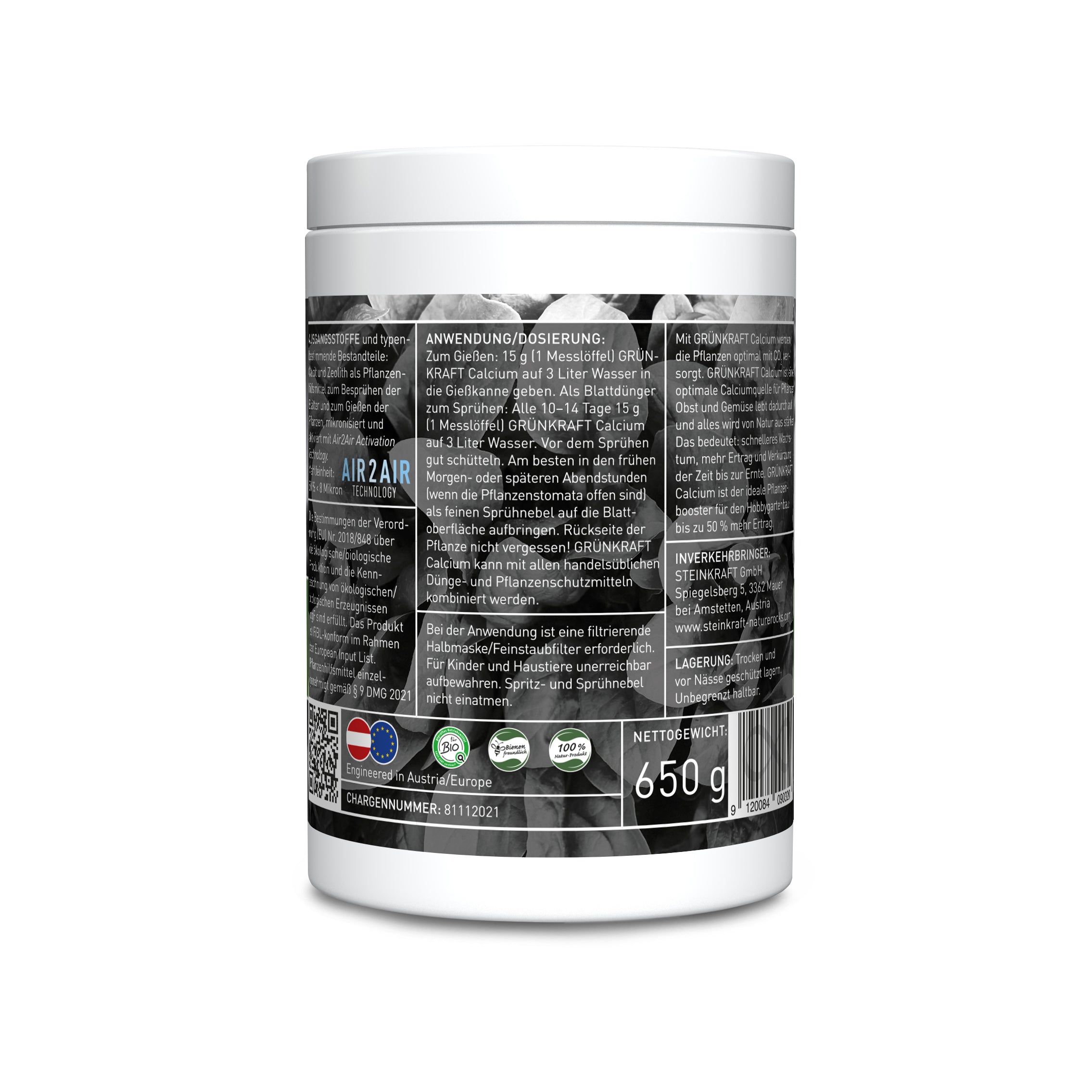 GRÜNKRAFT Calcium Blatt Dünger mit Zeolith