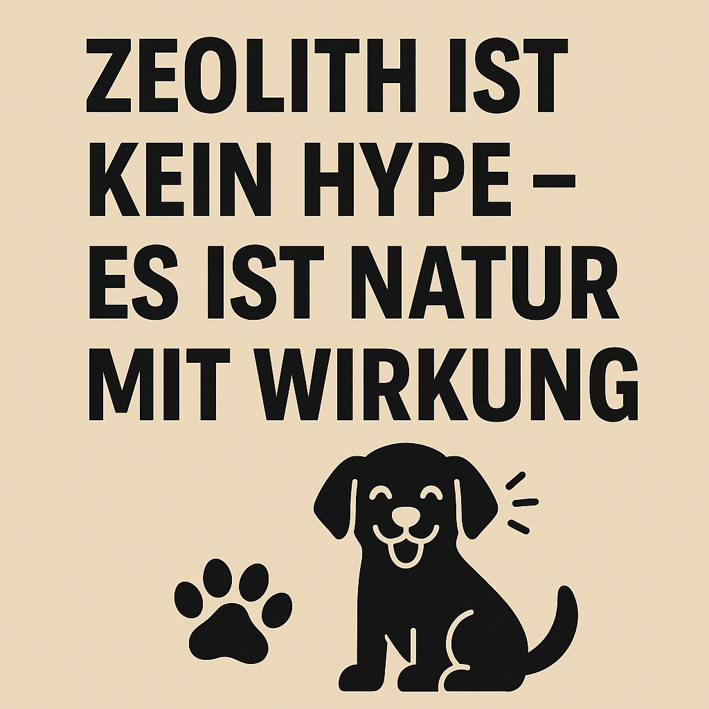 STEINKRAFT Zeolith für Hunde: Cartoon - Zeolith ist kein Hype - es ist Natur mit Wirkung bei Durchfall und Verdauungsproblemen.