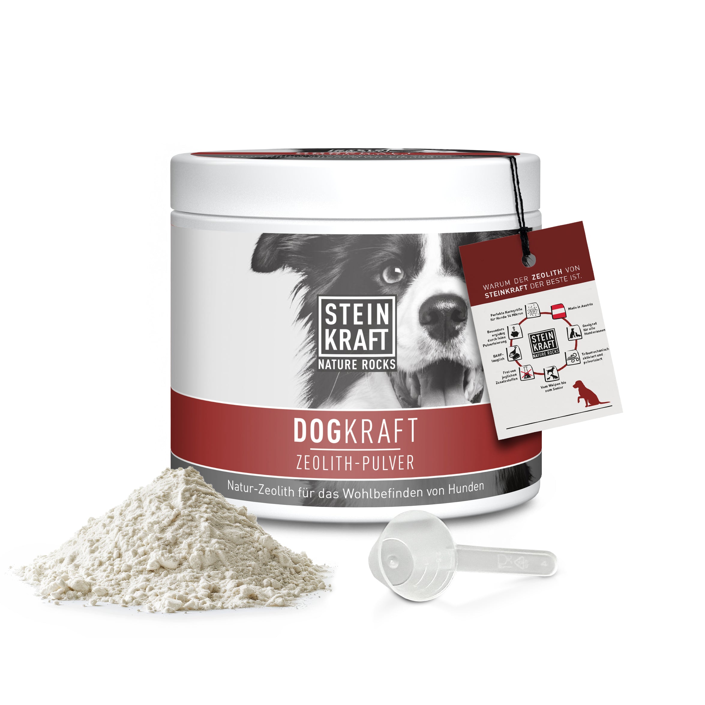 STEINKRAFT DOGKRAFT Natur Zeolith Pulver für Hunde Dose 250g mit Dosierlöffel kaufen