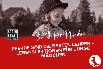 STEINKRAFT Zeolith für Pferde: Pferde sin die besten Lehrer - Lebenslektionen für junde Mädchen. Ein Artikel für Mütter und Väter.