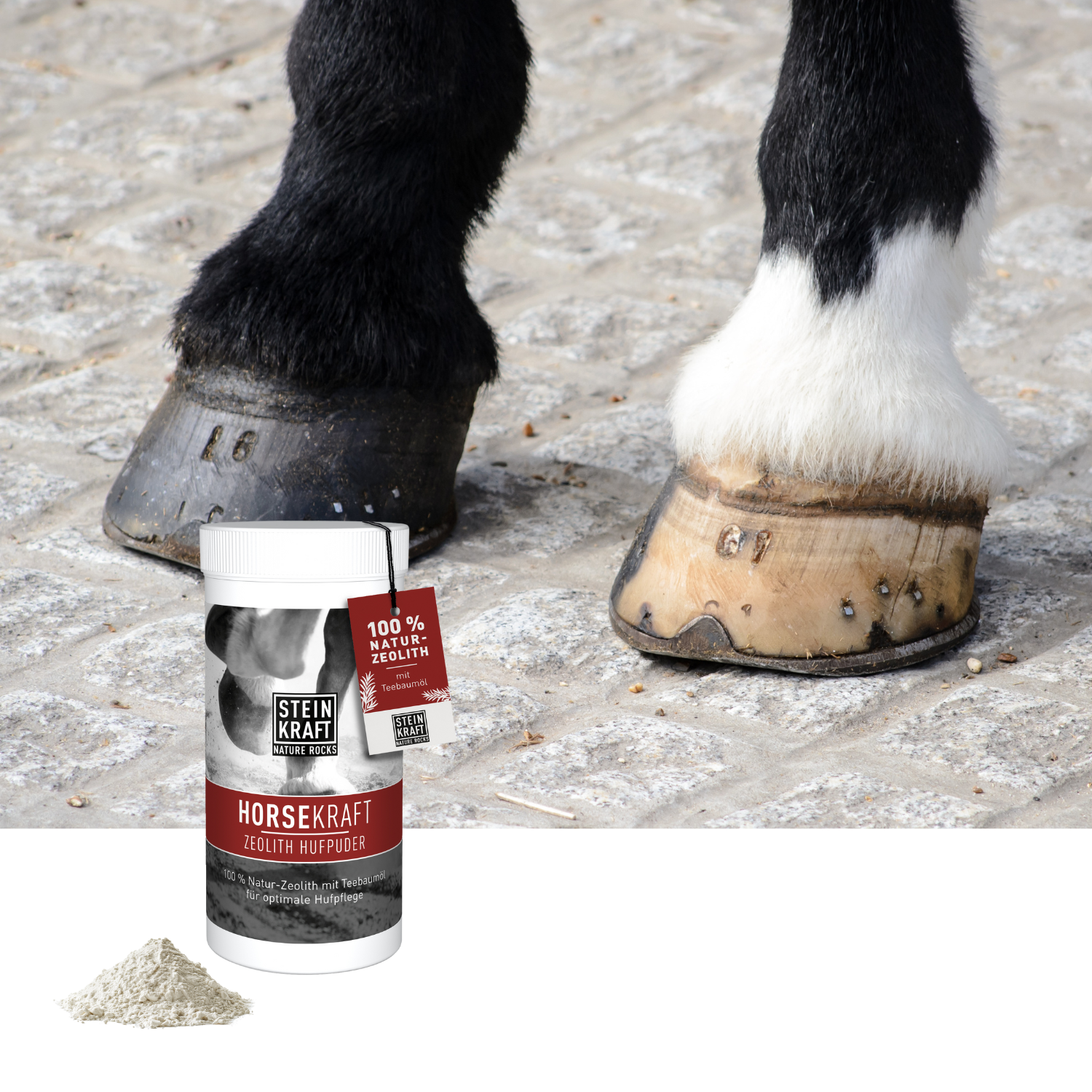 HORSEKRAFT Zeolith Hufpuder gegen Strahlfäule