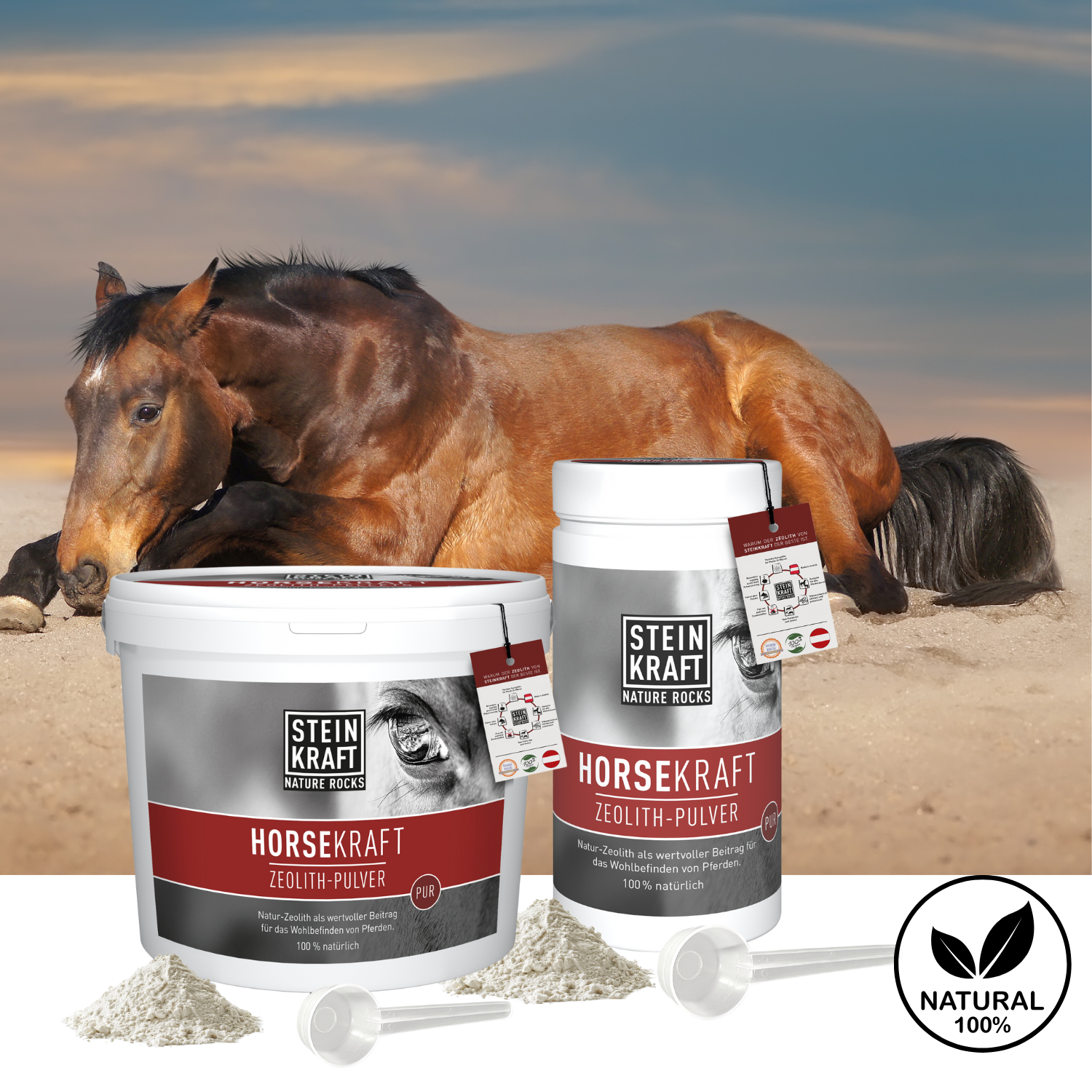 HORSEKRAFT Zeolith Pulver für Pferde