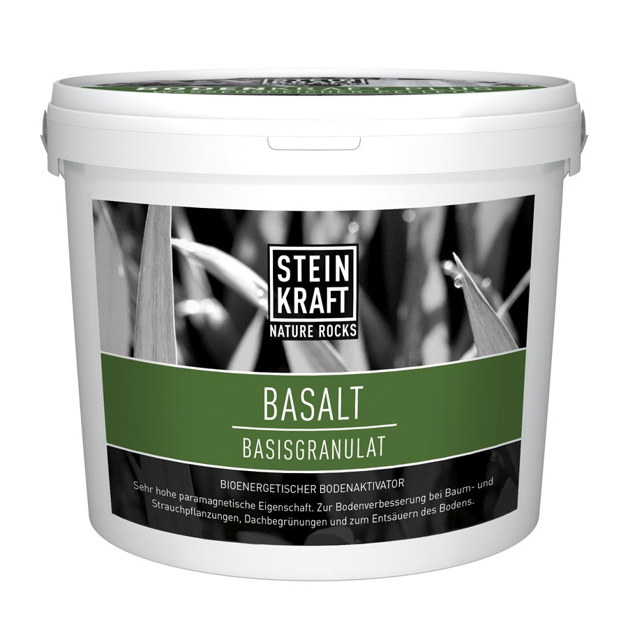 Basalt Urgesteinsmehl paramagnetisch Bioenergetischer Bodenaktivator