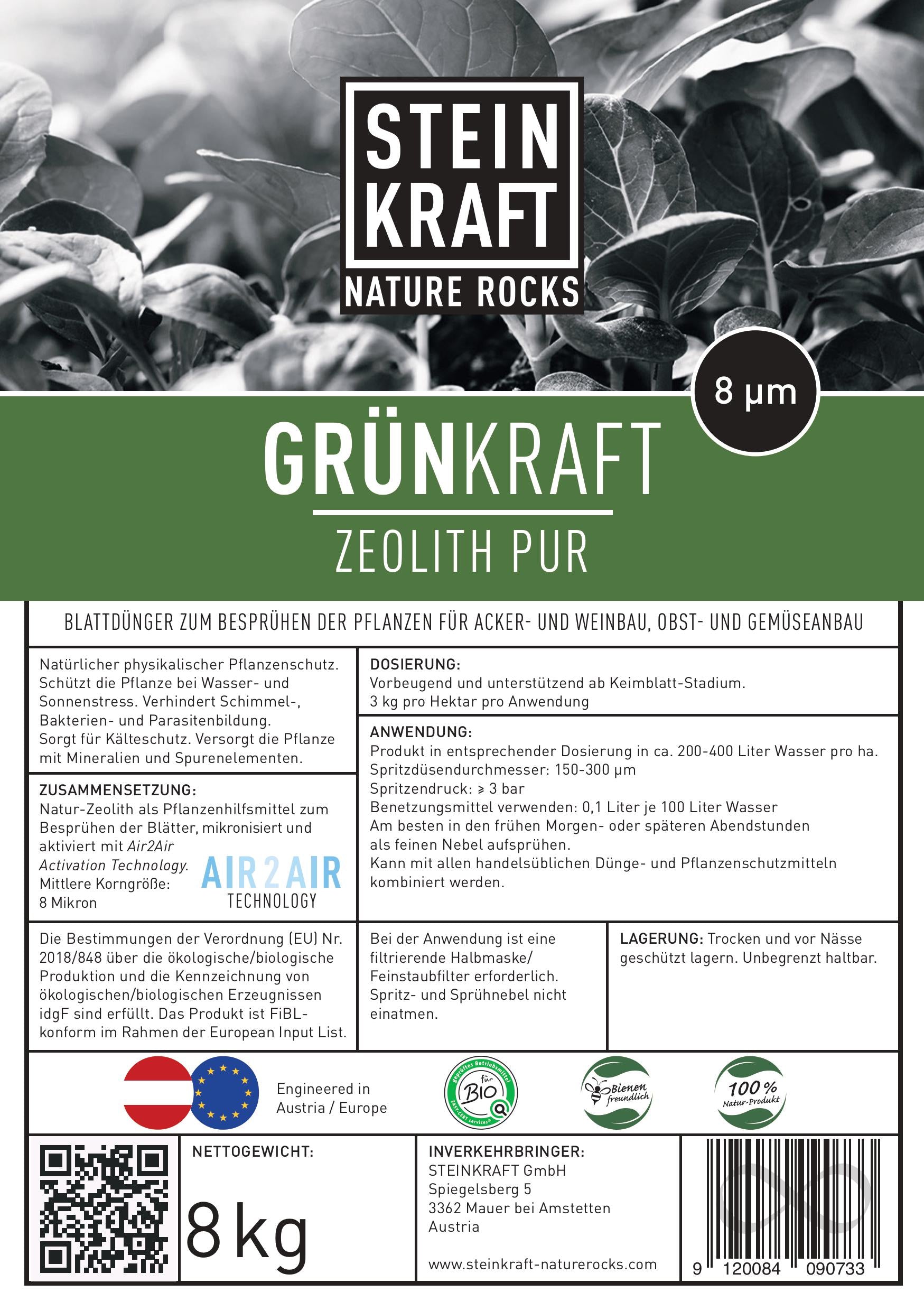 GRÜNKRAFT Zeolith Pur Blattdünger
