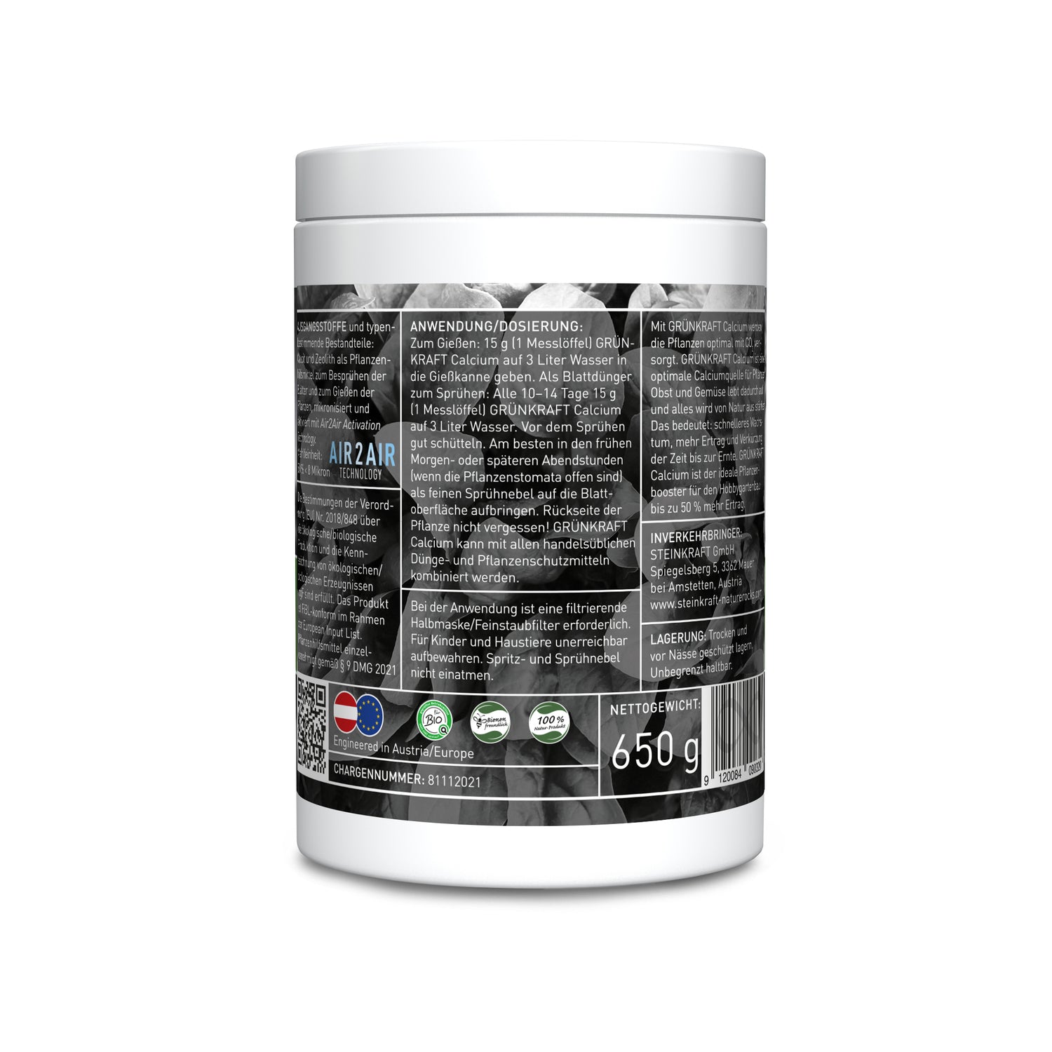 GRÜNKRAFT Calcium Blatt Dünger mit Zeolith