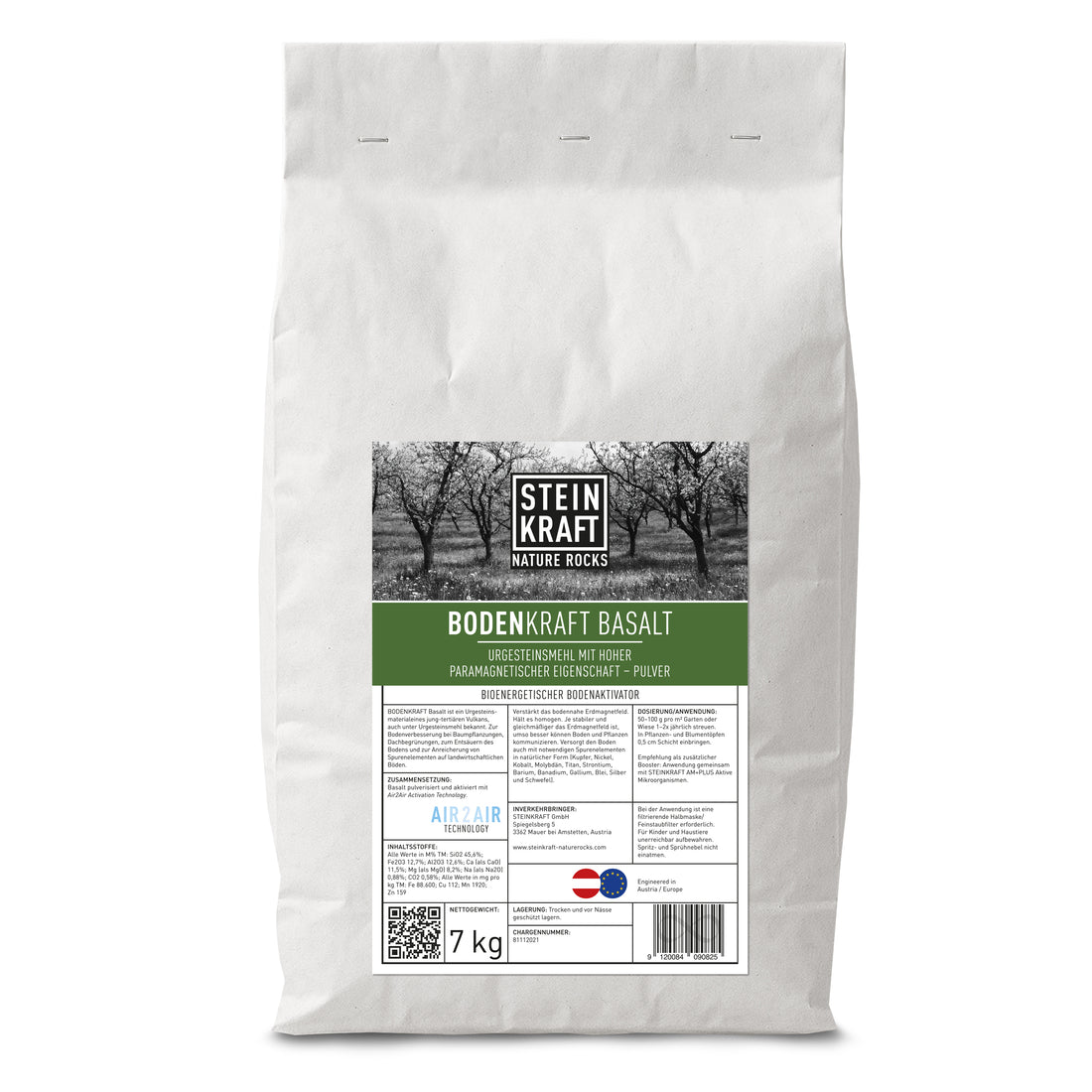 BASALT fein für den Boden Urgesteinsmehl 7kg