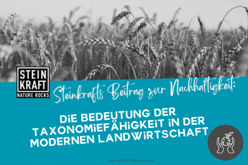 Steinkraft Zeolith Blog: Steinkrafts Beitrag zur Nachhaltigkeit - Die Bedeutung der Taxonomiefähigkeit in der modernen Landwirtschaft