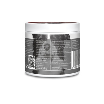 STEINKRAFT DOGKRAFT Zeolith für Hunde 250g Rückseite des Produkts mit QR Code kaufen