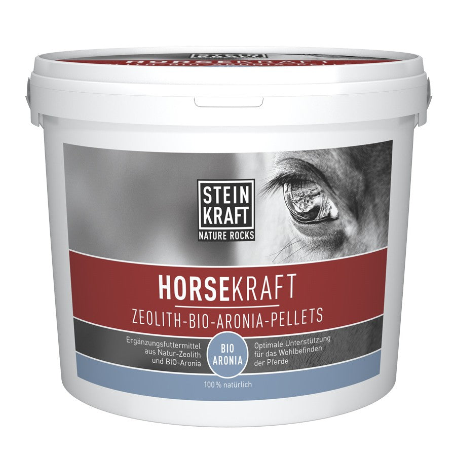 STEINKRAFT Zeolith - HORSEKRAFT Zeolith Bio-Aronia Pellets Kübel