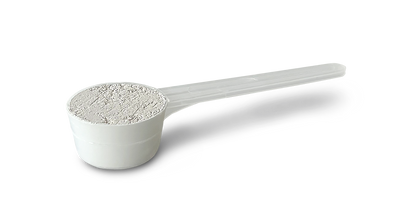 STEINKRAFT Zeolith Pulver für Pferde Dosierlöffel gestrichen voll beinhaltet 10 Gramm - hilft bei Kotwasser und Ekzeme.