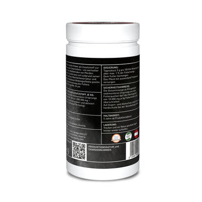 STEINKRAFT HORSEKRAFT Zeolith für Pferde Dose 1kg Rückseite