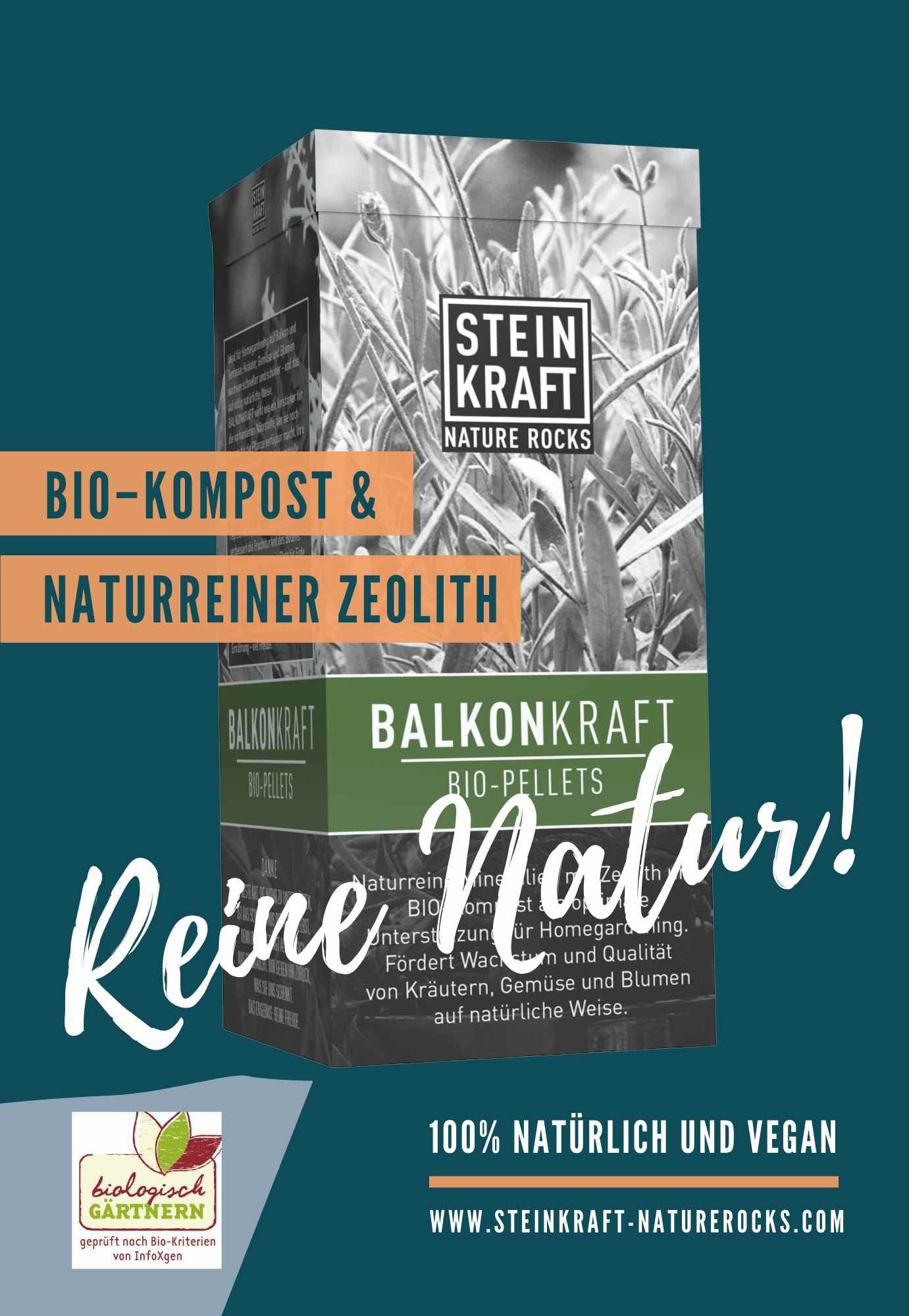 veganer Dünger mit Zeolith für vitale Pflanzen und gesunde Böden
